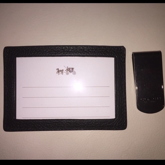 COACH PLAID CARD CASE & MONEY 💰 CLIP - Picture 7 of 9